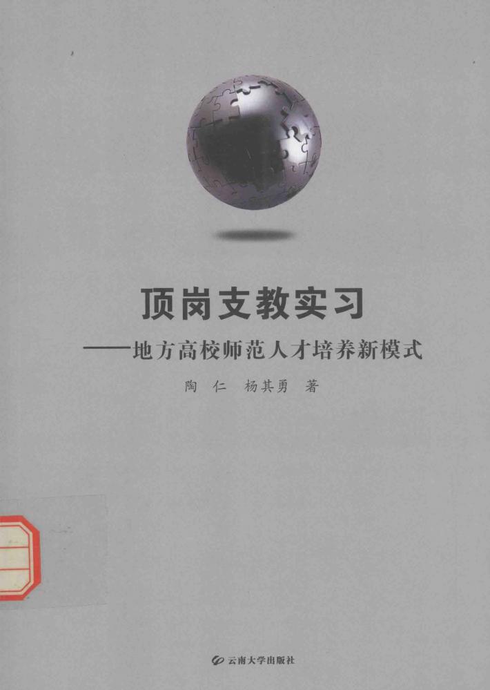 顶岗支教实习  地方高校师范人才培养新模式 封面