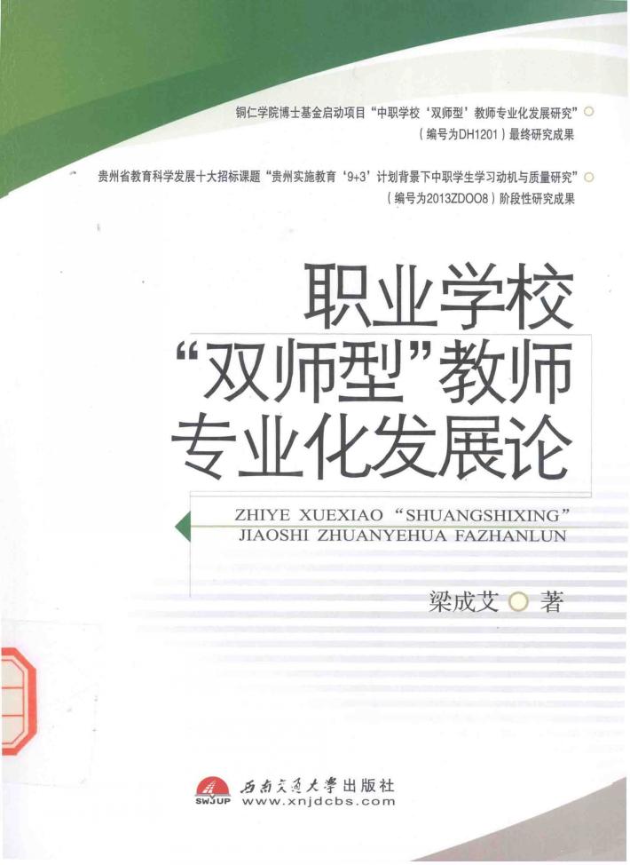 职业学校“双师型”教师专业化发展论 封面