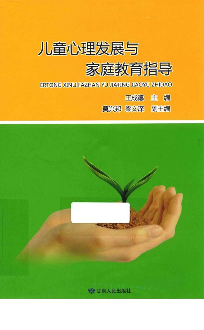 儿童心理发展与家庭教育指导 封面