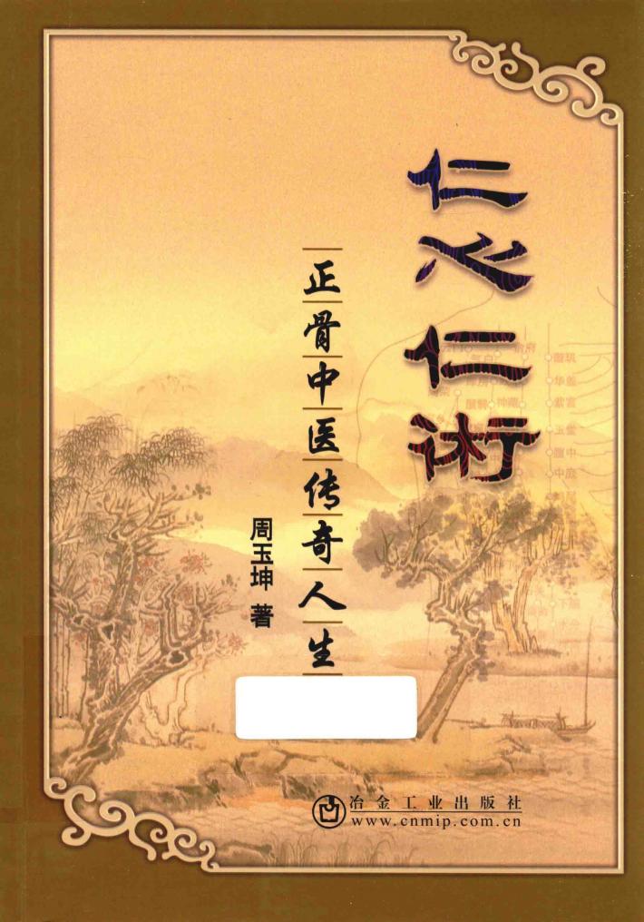 仁心仁术  正骨中医传奇人生 封面