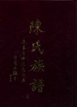 陈氏族谱  上  广东省海陆惠地区 封面