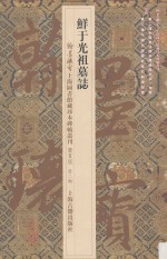 鲜于光祖墓志 封面