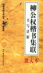对联书写艺术  柳公权楷书集联  书写讲解放大本 封面
