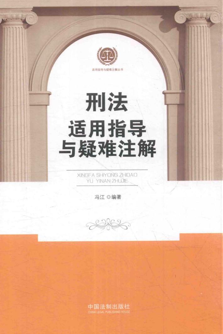 刑法适用指导与疑难注解 封面