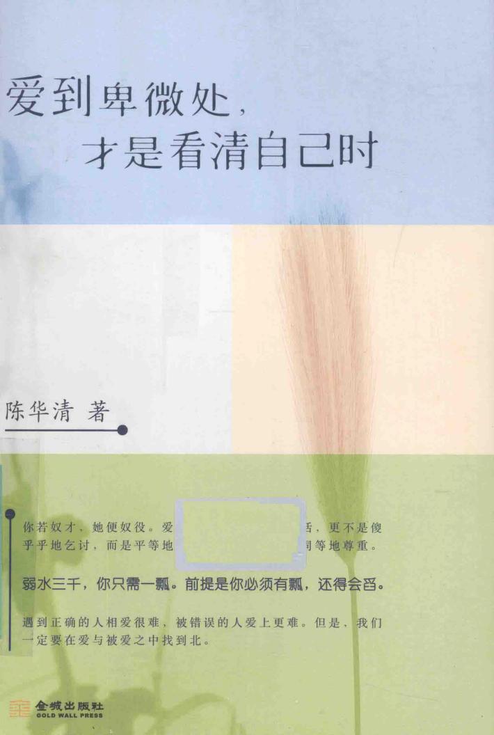 爱到卑微处，才是看清自己时 封面