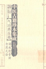 中医古籍珍本集成 气功养生卷 调疾饮食辨 勿药元诠 封面