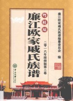 粤桂琼廉江欧家戚氏族谱  第3卷  2016年续修版 封面
