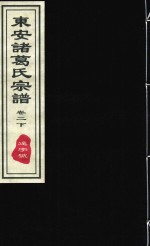 东安诸葛氏宗谱  远字号  卷2  下 封面