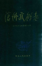 沧州武术志 电子书封面