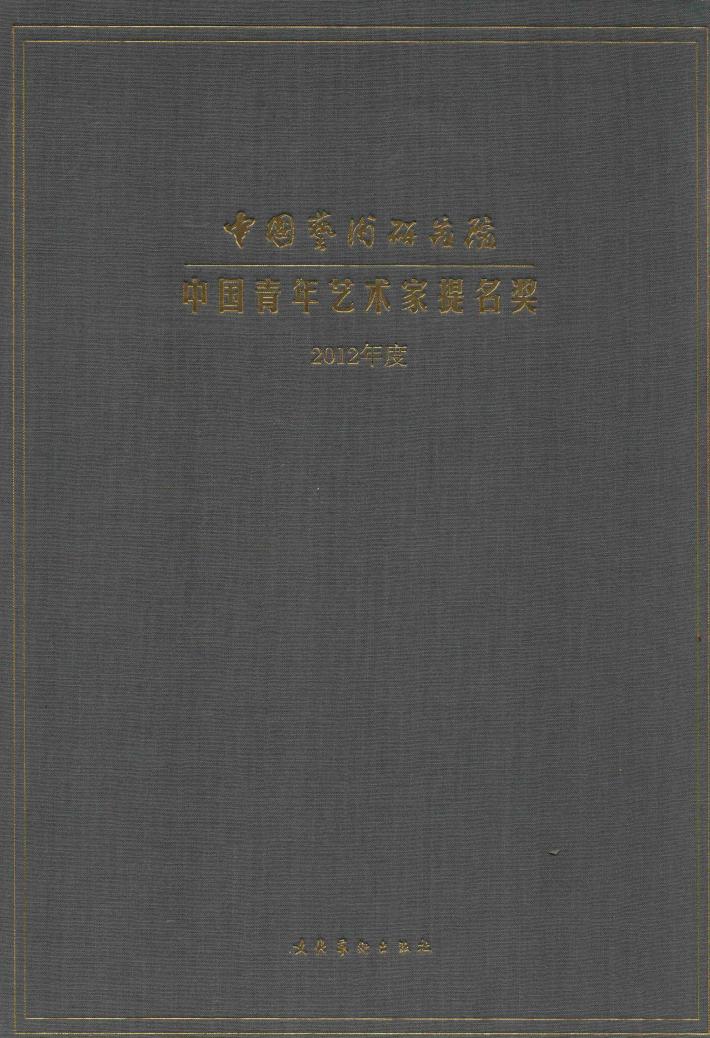 中国青年艺术家提名奖  2012年度 封面
