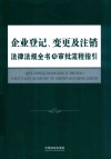企业登记、变更及注销法律法规全书与审批流程指引 封面