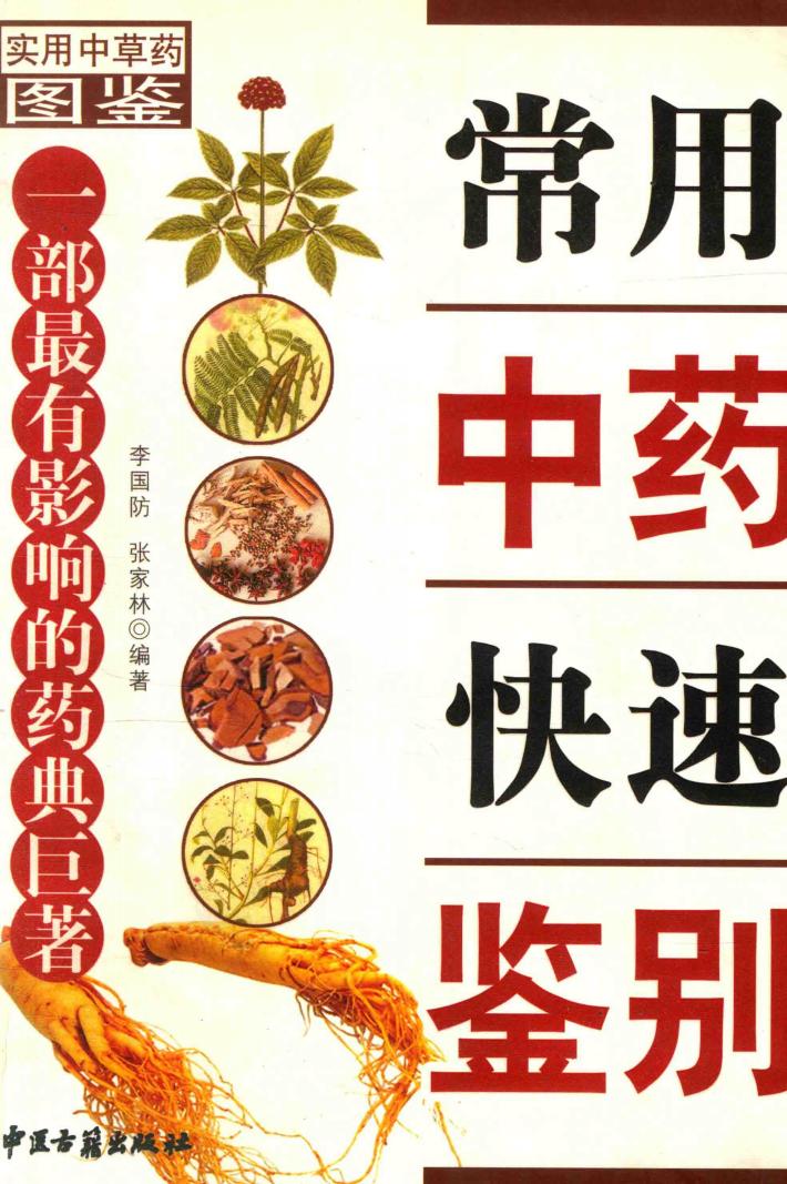 常用中药快速鉴别 封面