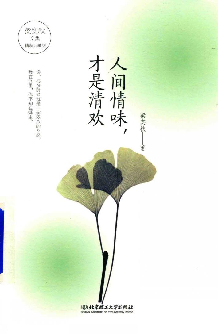 人间情味，才是清欢 封面