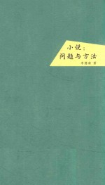 小说  问题与方法 封面