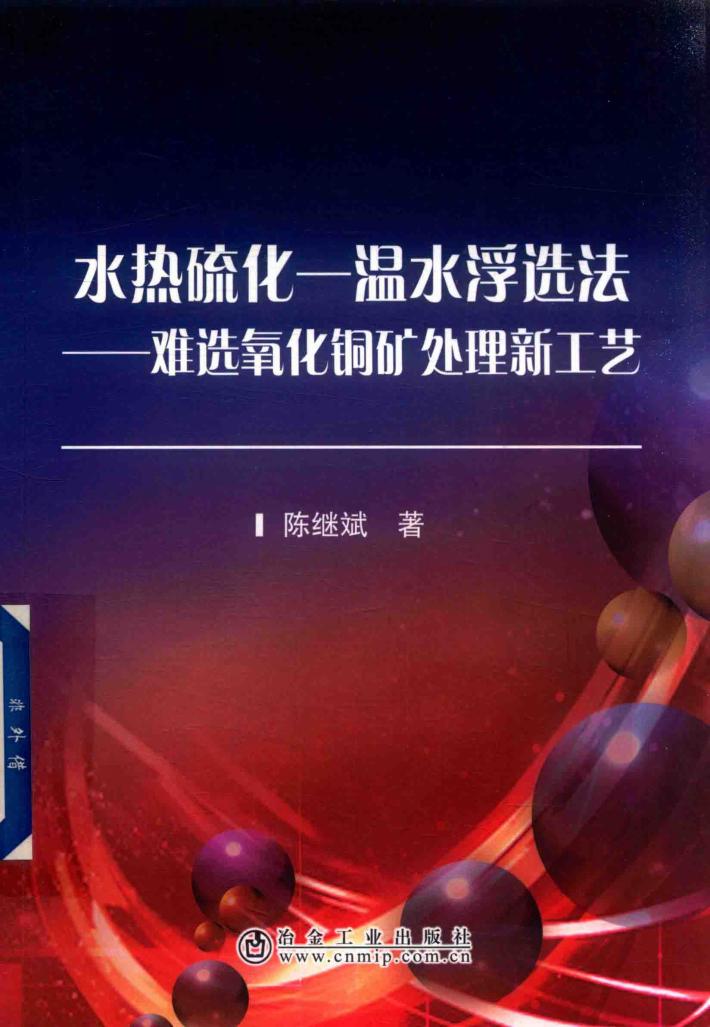 水热硫化-温水浮选法  难选氧化铜矿处理新工艺 封面