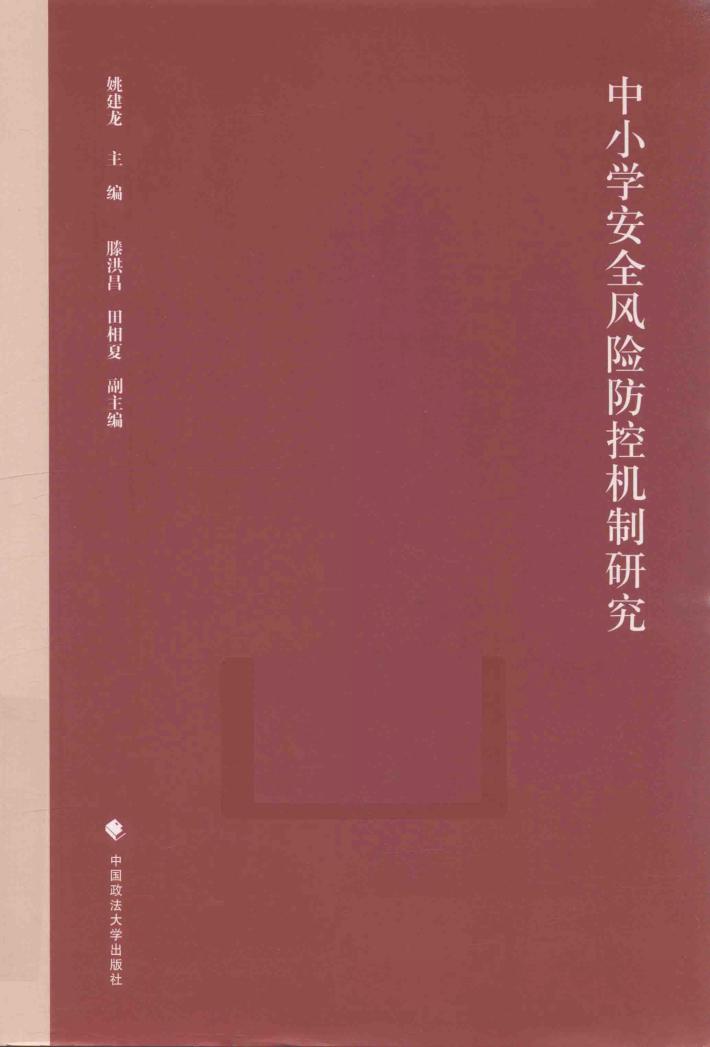 中小学安全风险防控机制研究 封面