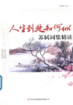 人生到处知何似  苏轼词集精读 封面