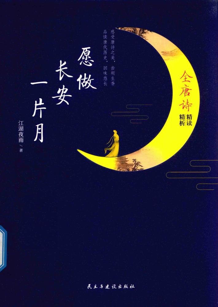 愿做长安一片月  全唐诗精读精析 封面