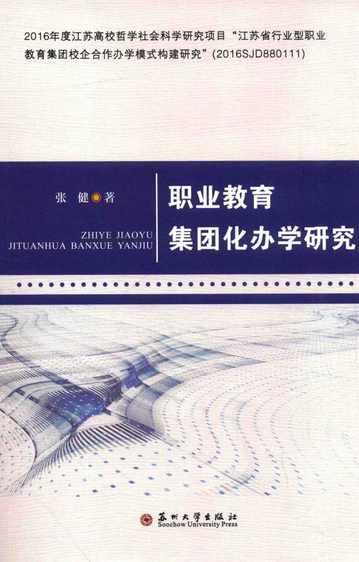 职业教育集团化办学研究 封面