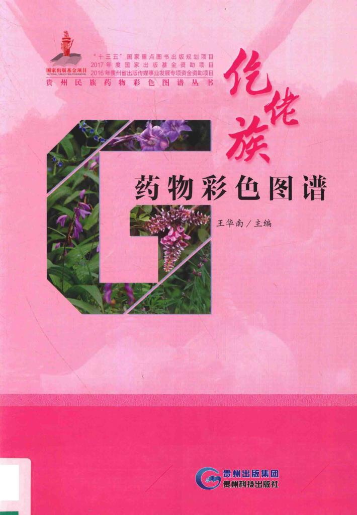 仡佬族药物彩色图谱 封面