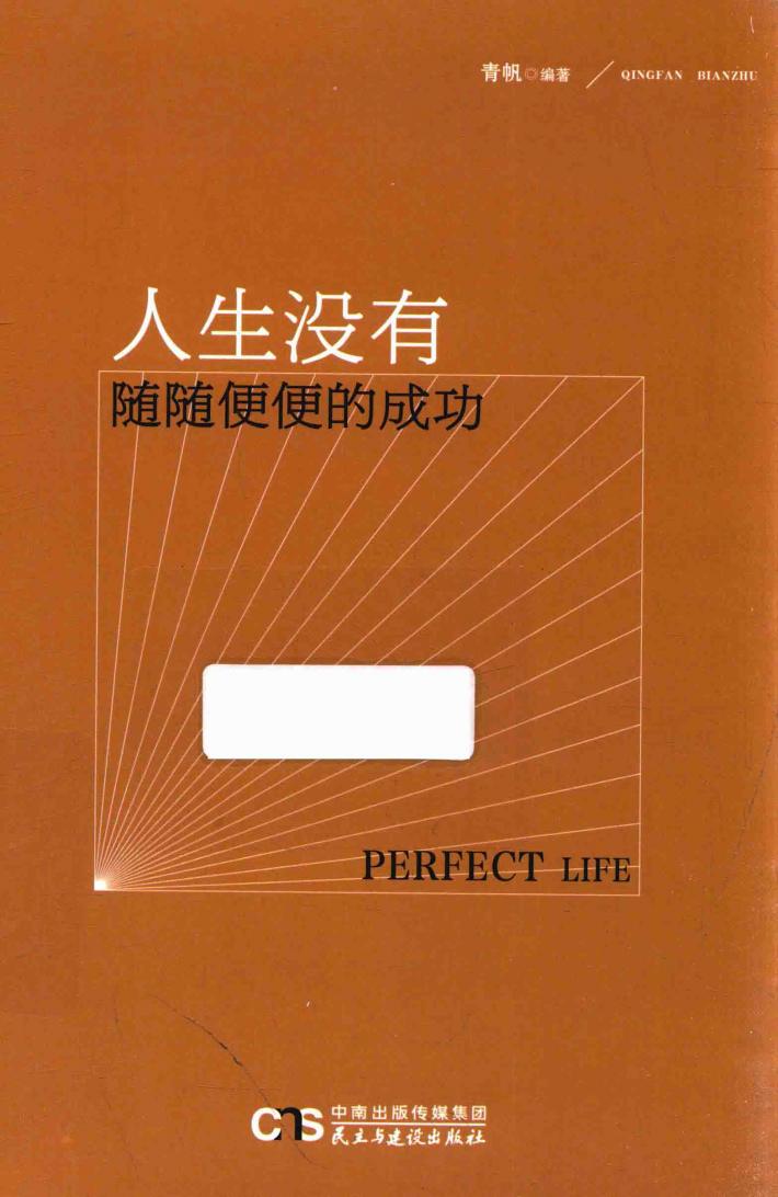 人生没有随随便便的成功 封面