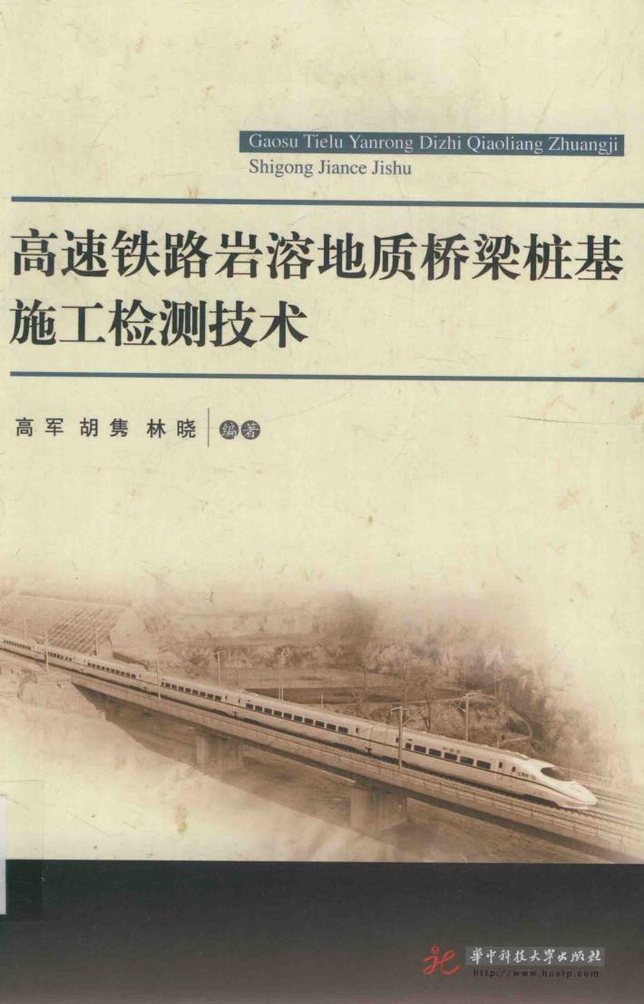 高速铁路岩溶地质桥梁桩基施工检测技术 封面
