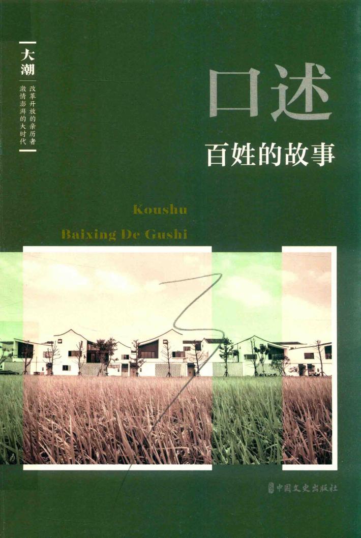 《大潮》丛书  口述  百姓的故事 封面