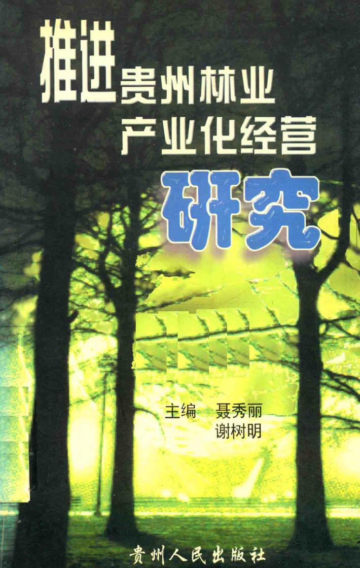 推进贵州林业产业化经营研究 封面