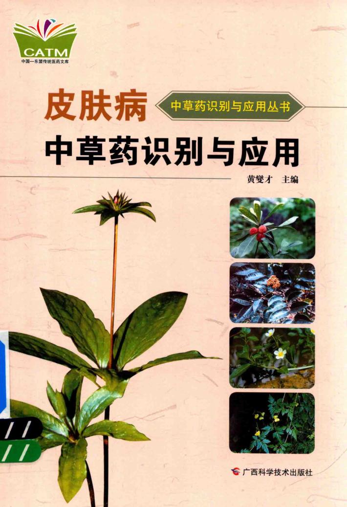 皮肤病中草药识别与应用 封面