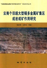 云南个旧超大型锡多金属矿集区成岩成矿作用研究 封面