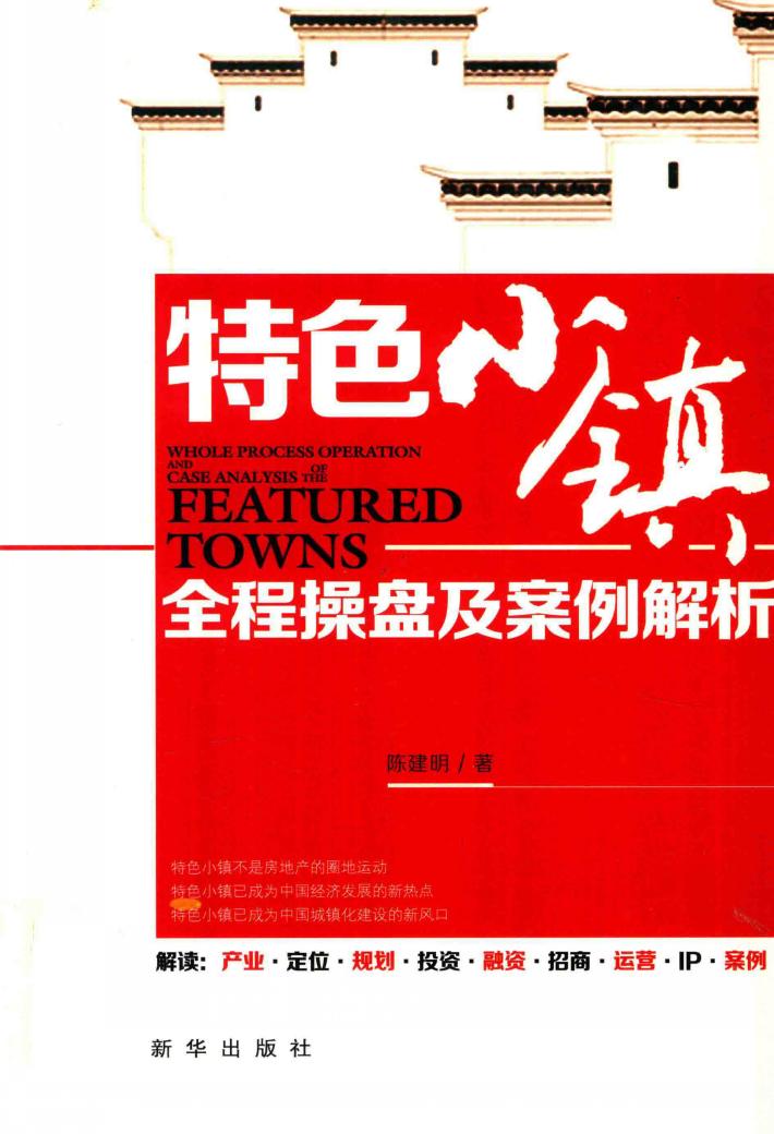 特色小镇全程操盘及案例解析 封面