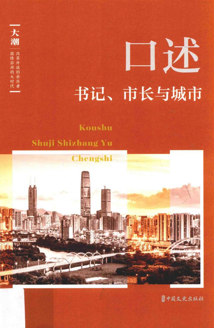 《大潮》丛书  口述  书记、市长与城市 封面