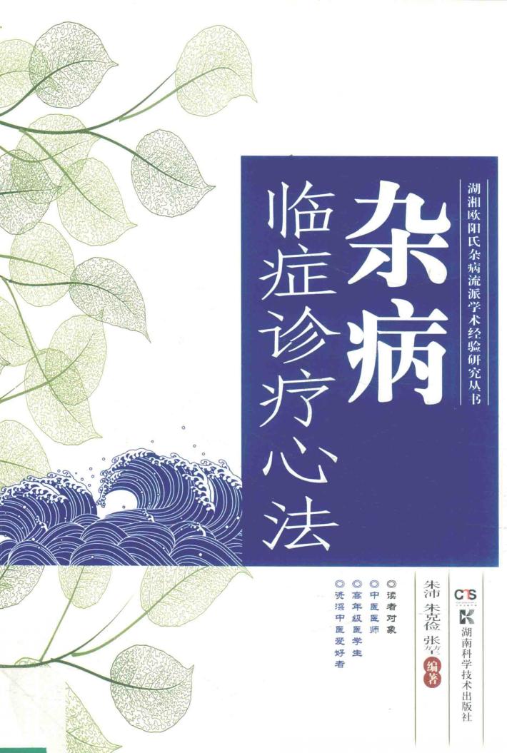 湖湘欧阳氏杂病流派学术经验研究丛书  杂病  临症诊疗心法 封面