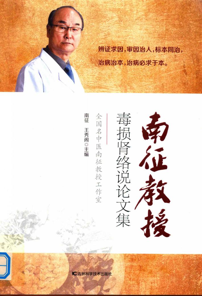 南征教授  毒损肾络说论文集 封面