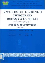 壮医常见证诊疗规范 壮汉双语 封面