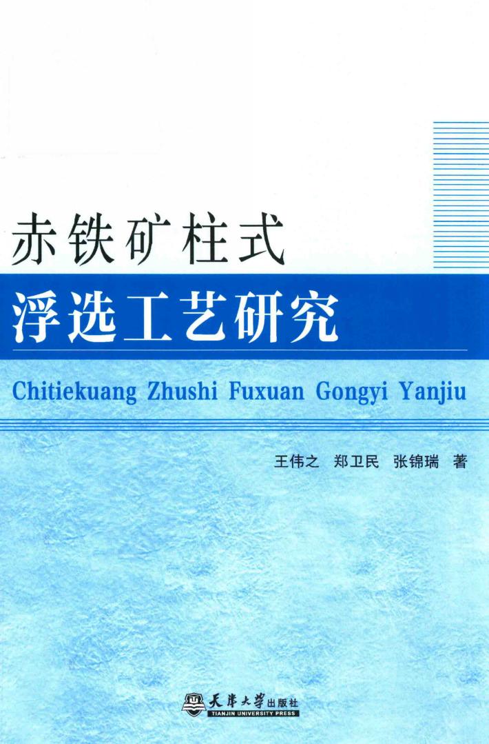 赤铁矿柱式浮选工艺研究 封面