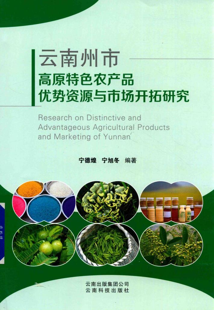 云南州市高原特色农产品优势资源与市场开拓研究 封面