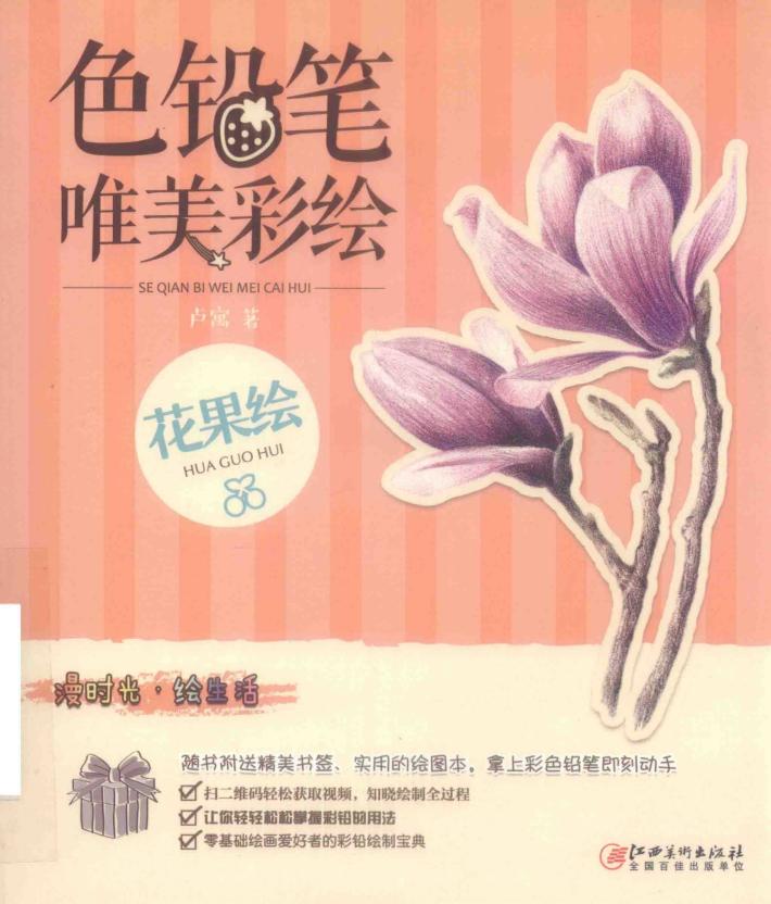 色铅笔  唯美彩绘  花果绘 封面