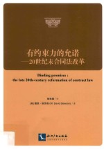 有约束力的允诺  20世纪末合同法改革 封面
