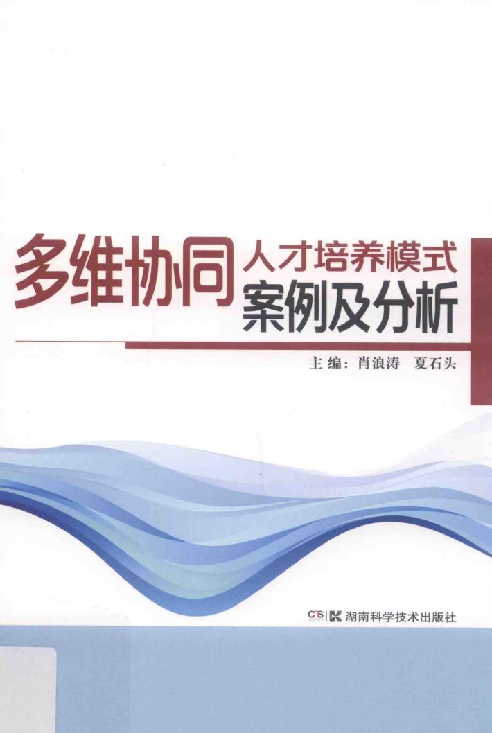 多维协同人才培养模式案例及分析 封面