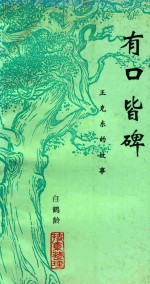 有口皆碑  王克东的故事 封面