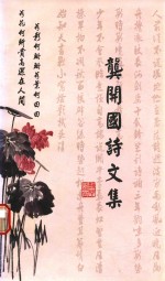 龚开国诗文集 封面