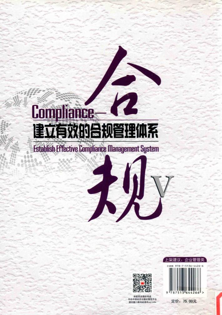 合规  建立有效的合规管理体系 封面