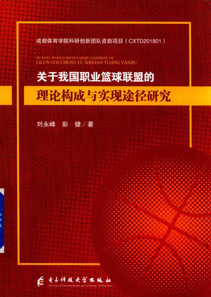 关于我国职业篮球联盟的理论构成与实现途径研究 封面
