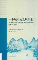 一个城市的发展探索 电子书封面