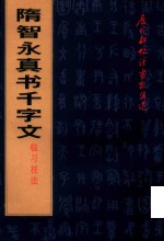 隋智永真书千字文临习技法 电子书封面