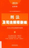 法及司法解释新编系列  刑法及司法解释新编  含请示答复及指导案例  2019最新版 封面