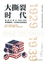大撕裂时代  绝望与重生  1929-1939：罗斯福新政、社会革命与战争危机 封面