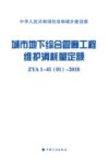 城市地下综合管廊工程维护消耗量定额 封面