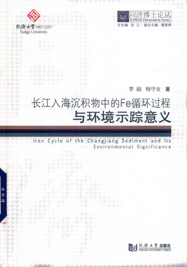 长江入海沉积物中的Fe循环过程与环境示踪意义 封面